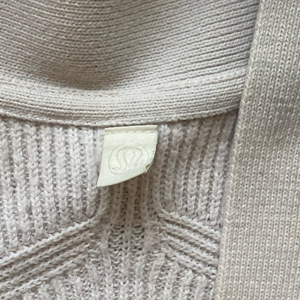 Lululemon Merino Wool Blend Ribbed Long Wrap Sweater - Picture 6 of 7